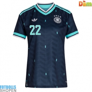 Billiga Tyskland David Raum #22 Bortatröja Dam VM 2026 Kortärmad